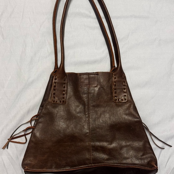 Linea Pelle (LP) Genuine Leather Tote Bag - Picture 1 of 5